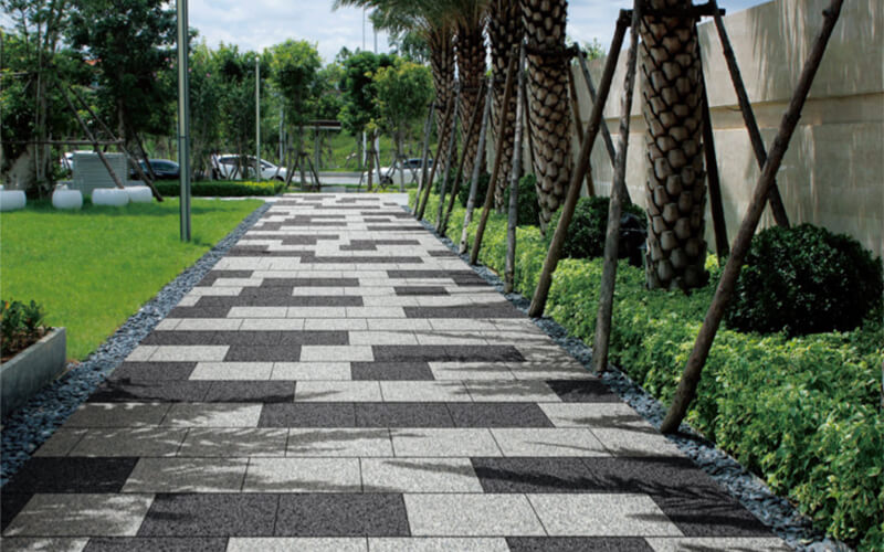 landscape paver tiles for outdoor gardens