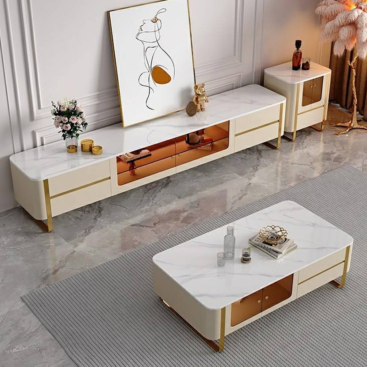 Table basse et meuble TV