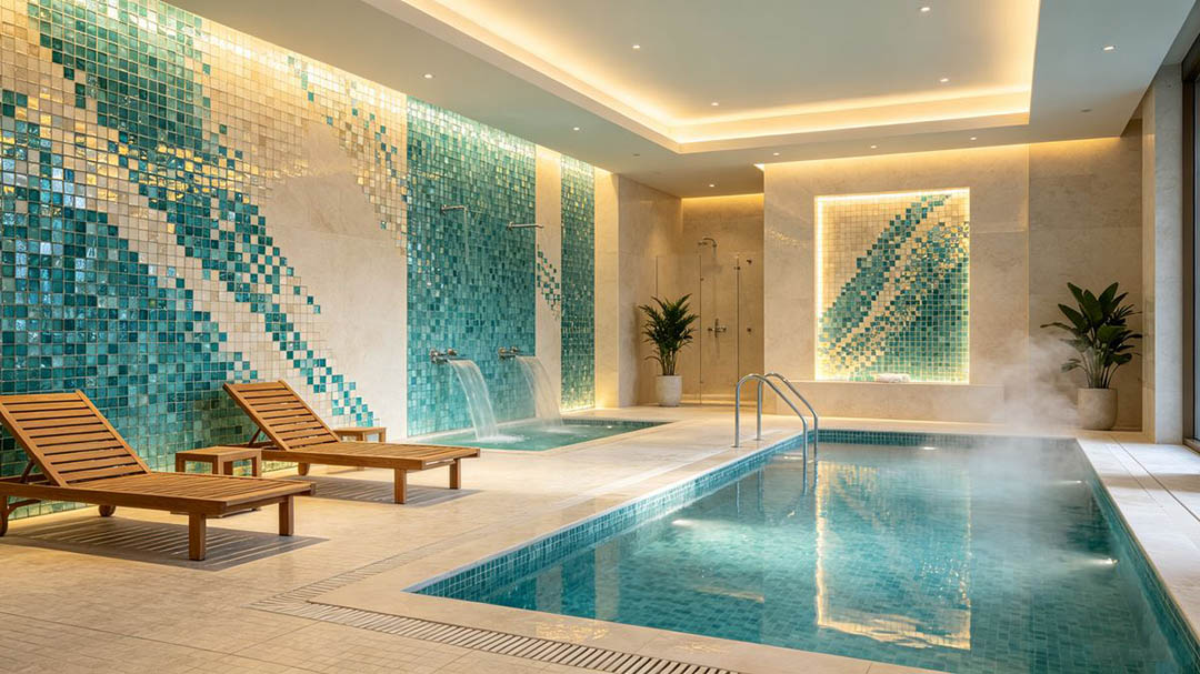 glass mosaic tiles for hotel SPA and luxury bathroom design glass mosaic tiles for hotel SPA and luxury bathroom design