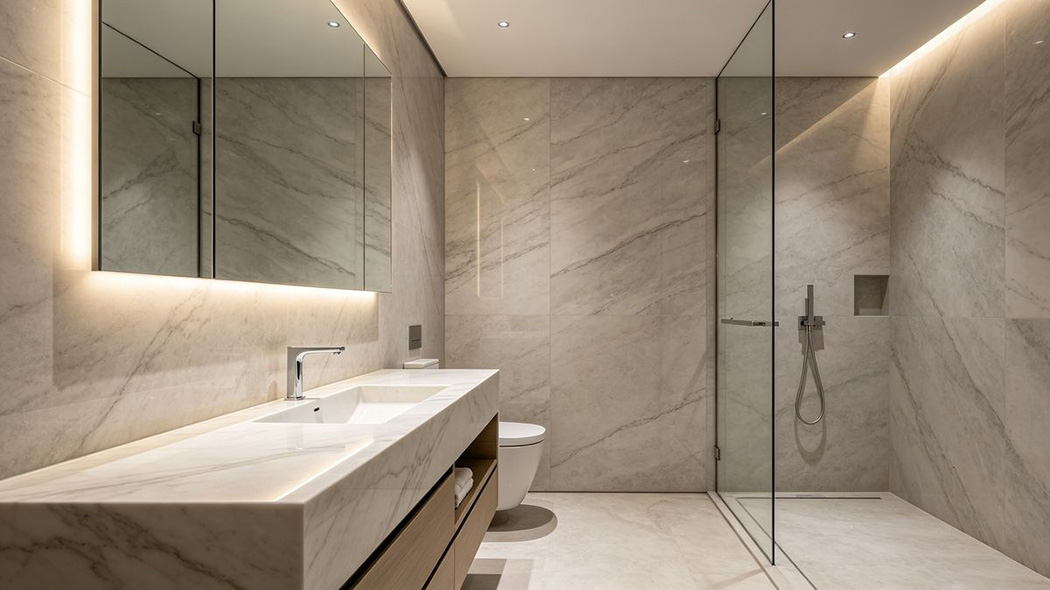 Minimalist high-end bathroom design Minimalist high-end bathroom design
