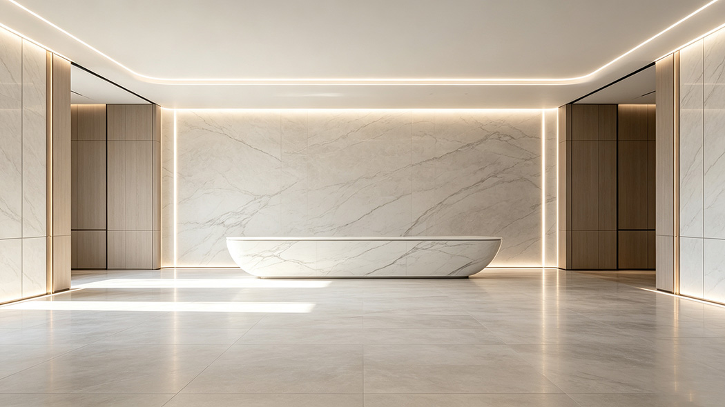 Slab wall and floor tiling Slab wall and floor tiling